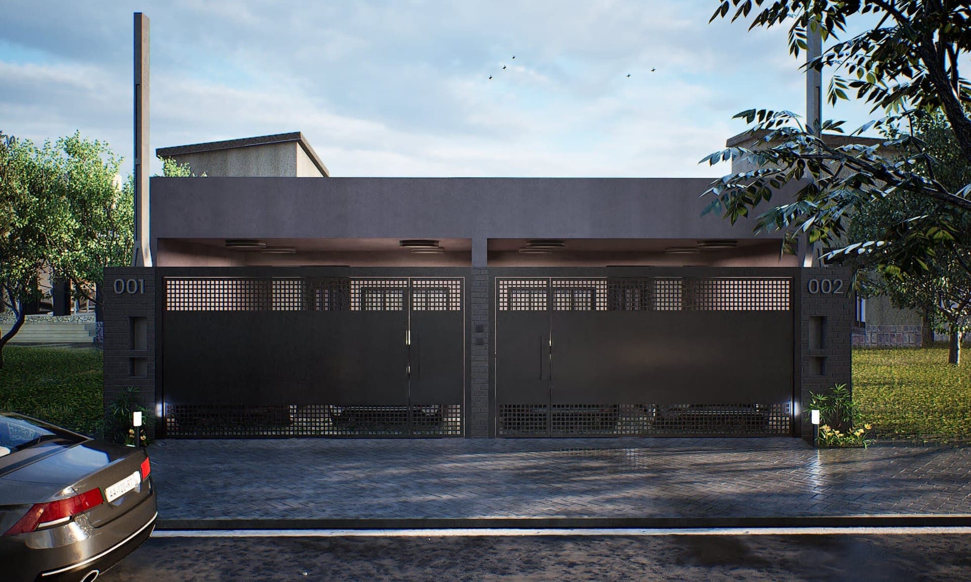 Fachada Casa Geminada